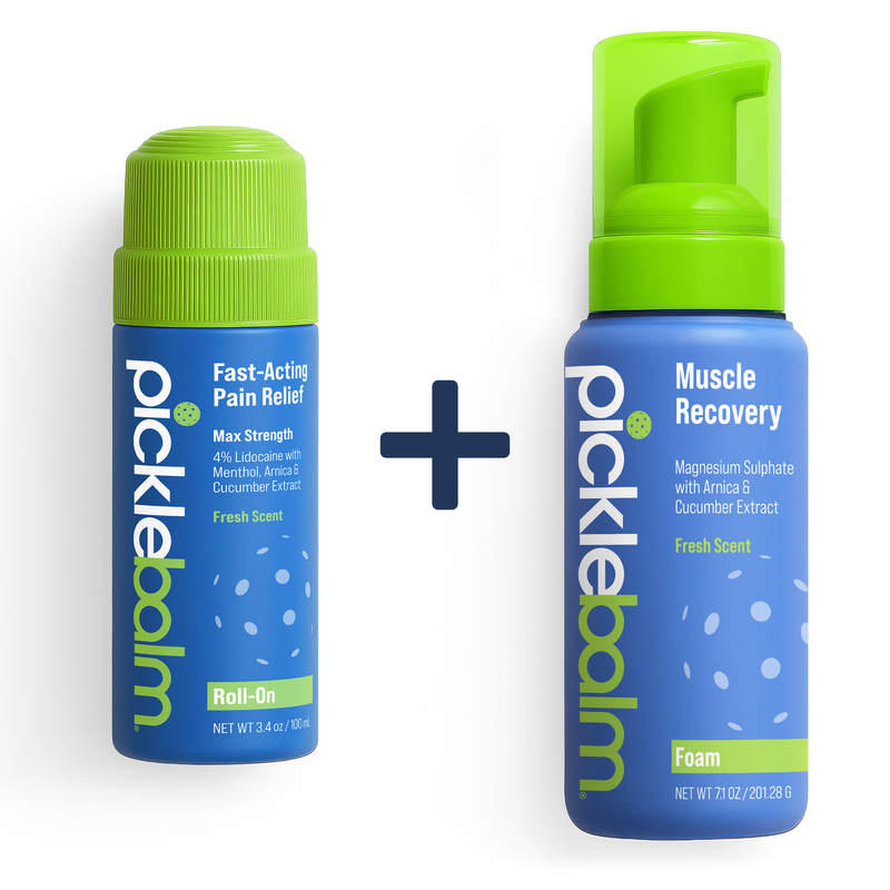 Picklebalm® Pain Relief Roll-On + Recovery Foam Bundle