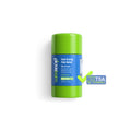 Green and blue container of PickleBalm fast-acting pain relief on a white background